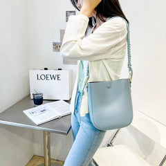 Leather Woven Shoulder Strap Shoulder Bag