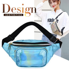 Leather Women Waist Packs Belt Shoulder Bags Multifunction Hiking Bag