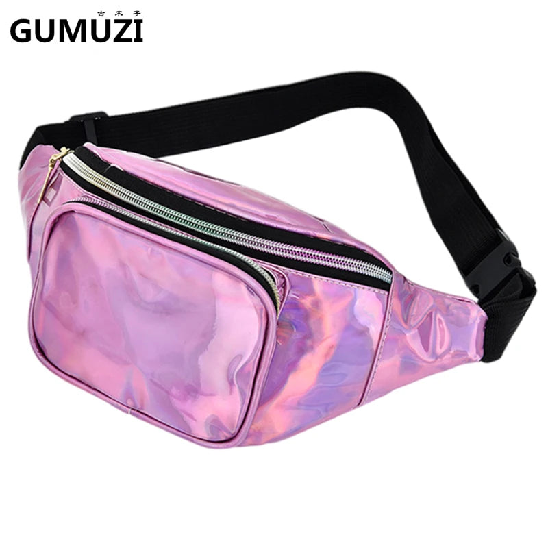 Leather Women Waist Packs Belt Shoulder Bags Multifunction Hiking Bag