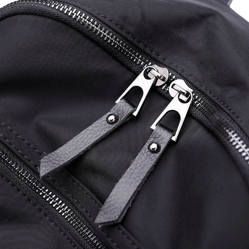 Leather Women School Backpacks High Girl Shoulder Bags