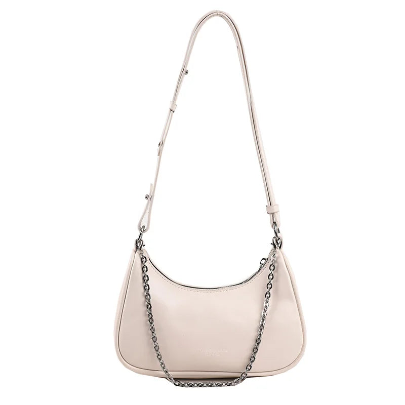 Leather Women's Small Shoulder Bag Solid Crossbody Bag