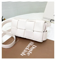 Leather Woven Small Waist Bags For Women