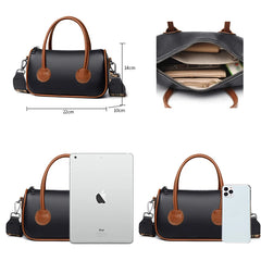 Women's Retro Cowhide Shoulder Bag, Niche Messenger Bag