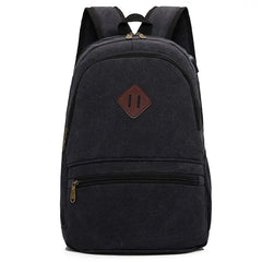 Casual Men School Backpack Travel Canvas College Laptop Bag