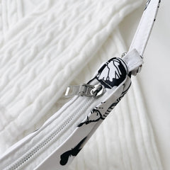 Leisure Half Moon Female Shoulder Bags All-Match Animal Pattern Printing Nylon U