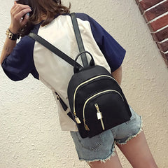 Leisure Nylon Women Large Capacity Rucksack Waterproof Mini Backpack