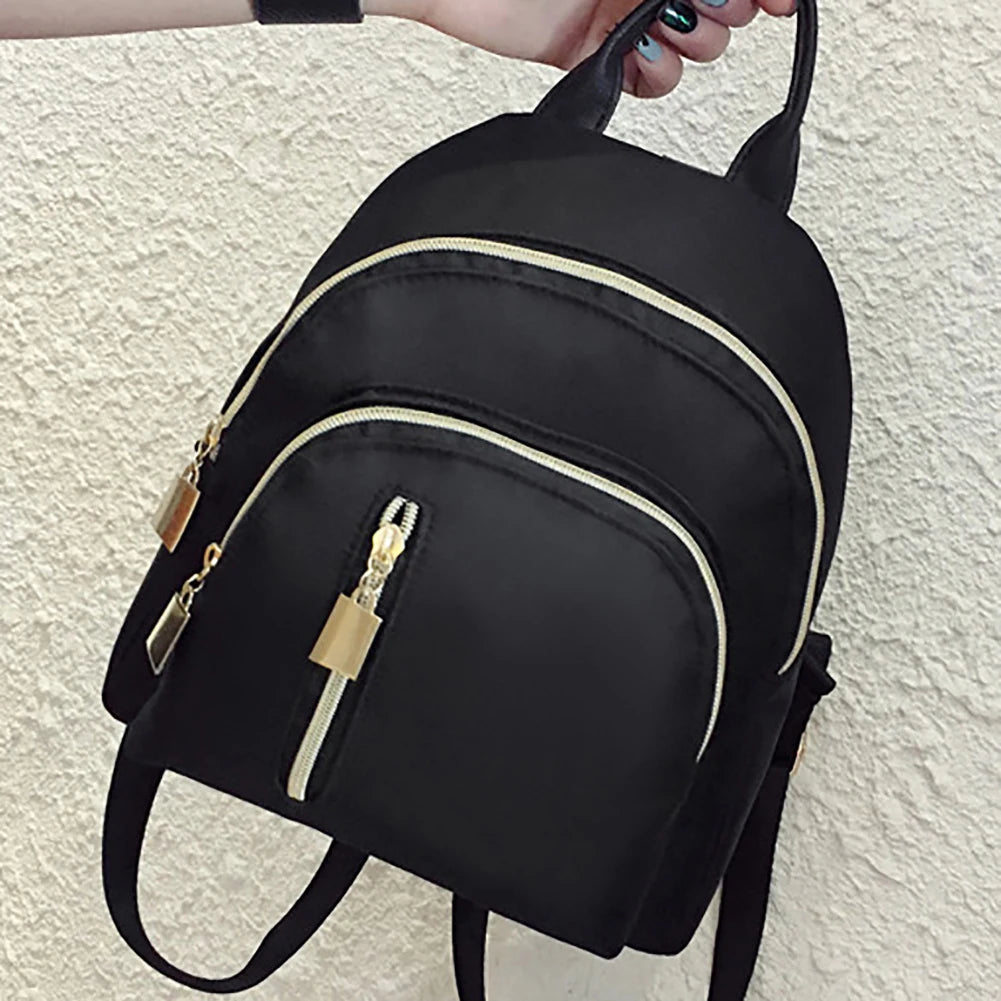 Leisure Nylon Women Large Capacity Rucksack Waterproof Mini Backpack