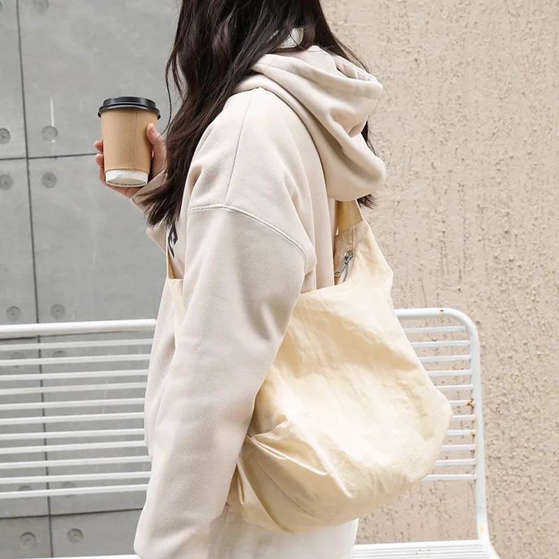 Leisure Retro Single-Shoulder Women's Bag Ins Large Capacity Dumpling Bag