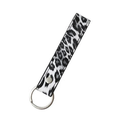 Leopard Key Wallet For Women Men PU Leather Female Ring Keys Wallets