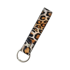 Leopard Key Wallet For Women Men PU Leather Female Ring Keys Wallets