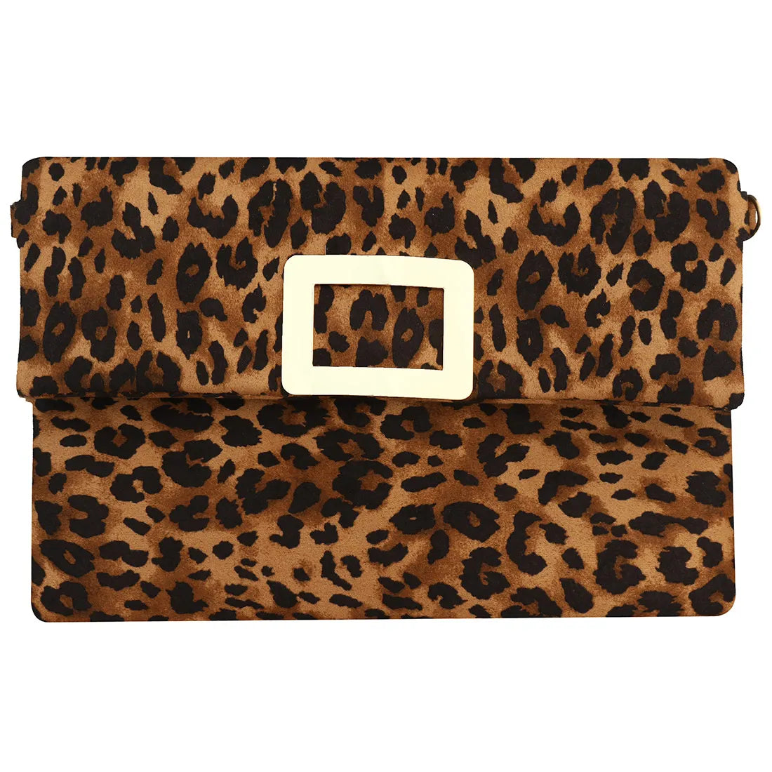 Leopard Leather Clutches Soft Surface Small Handbags