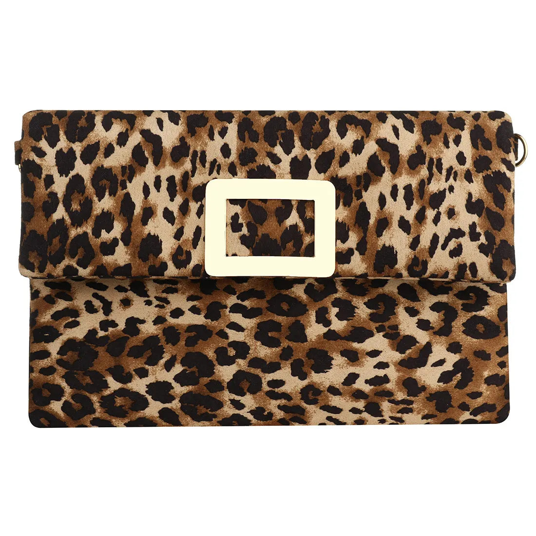Leopard Leather Clutches Soft Surface Small Handbags