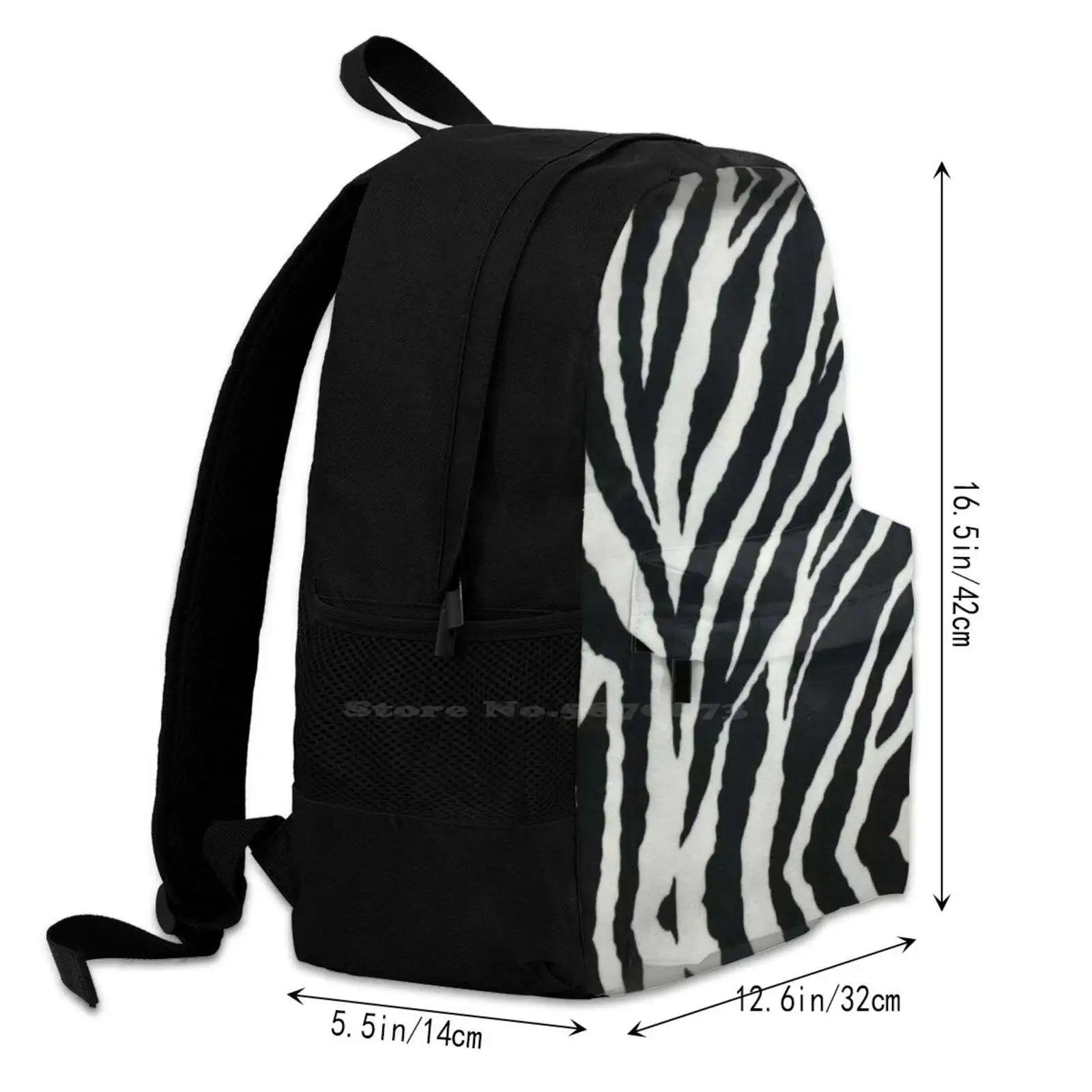 Leopard Print And Wolves Satchel Schoolbag Backpack