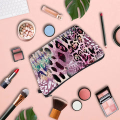 Leopard Print High Foldable Makeup Bag Multifunction Customizable Personalized