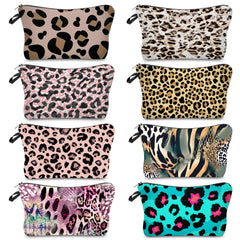 Leopard Print High Foldable Makeup Bag Multifunction Customizable Personalized