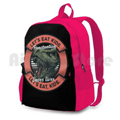 Funny Punctuation Saves Lives Backpack