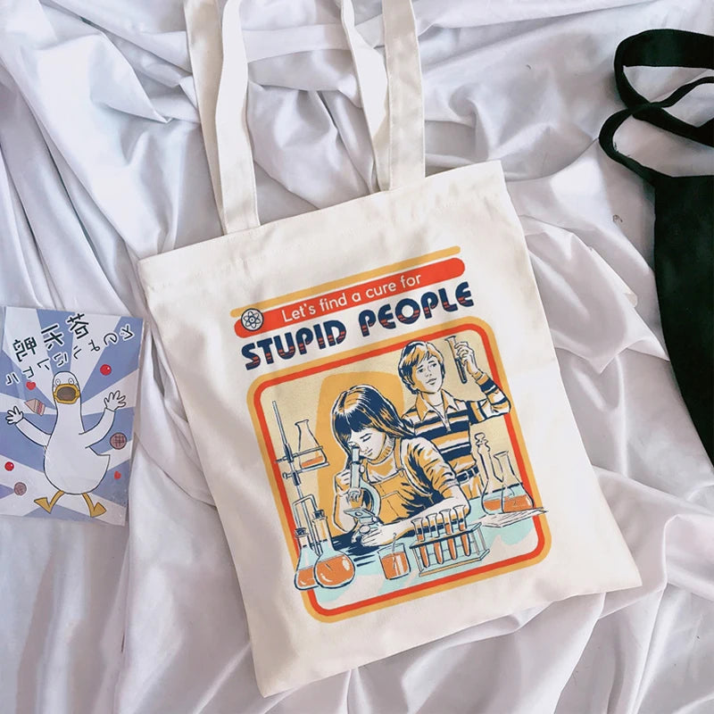 Women Canvas Large Capacity Vintage Harajuku Casual Shoulder Bag