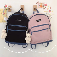 Student School Bag Preppy Waterproof Teen Travel Packbag
