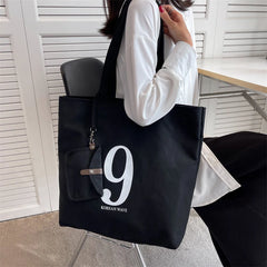 Letter Canvas Women Shoulder Bag Travel Lady Bag Tote Canvas Messenger Bag