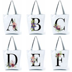 Floral Polyester Bag for Women Shopper Female Handbags