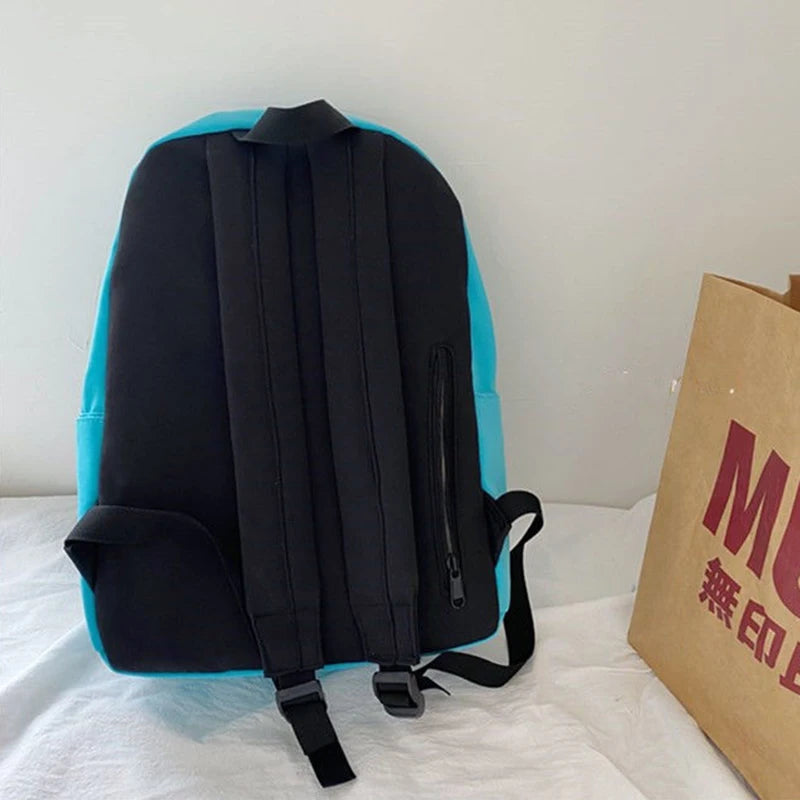 Preppy Style Backpacks Women Bagpack Harajuku Canvas Foldable Knapsack