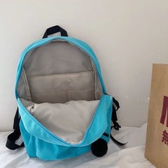 Preppy Style Backpacks Women Bagpack Harajuku Canvas Foldable Knapsack