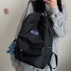 Preppy Style Backpacks Women Bagpack Harajuku Canvas Foldable Knapsack