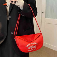 Printed Shoulder Bag Women Handbags PU Leather Casual Soft Large