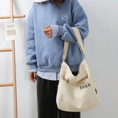 Canvas Shoulder Bag Large Capacity Handbag Women