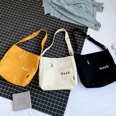 Canvas Shoulder Bag Large Capacity Handbag Women