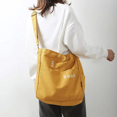 Canvas Shoulder Bag Large Capacity Handbag Women
