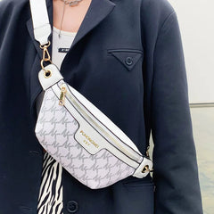 Women's Waist Bag PU Leather Fanny Pack Crossbody Chest Bags