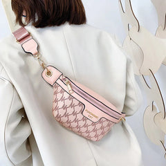 Women's Waist Bag PU Leather Fanny Pack Crossbody Chest Bags