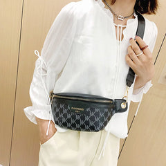 Women's Waist Bag PU Leather Fanny Pack Crossbody Chest Bags