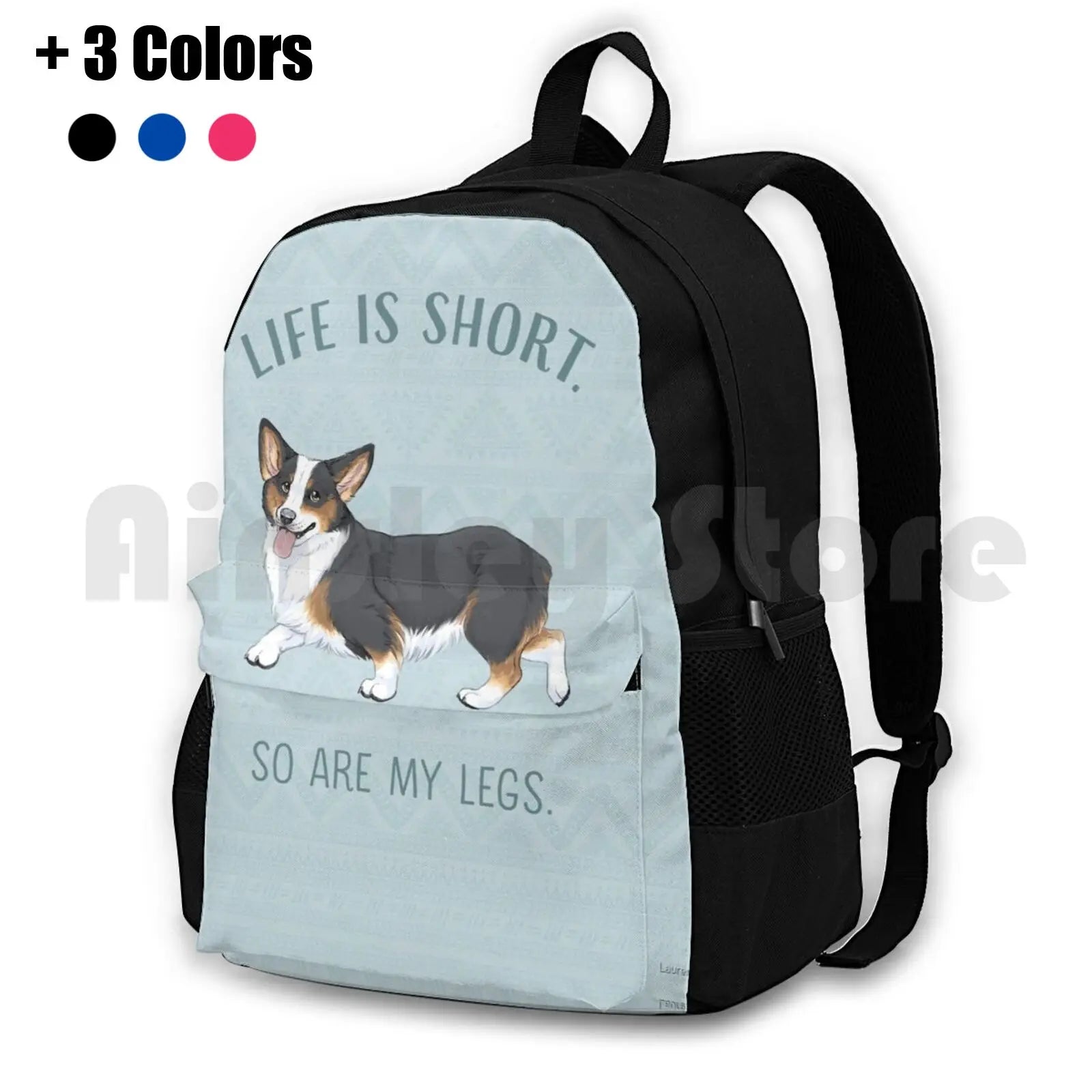 Pembroke Welsh Corgi Outdoor Hiking Backpack Waterproof Camping Travel