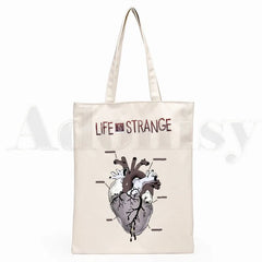 Life Is Strange Cartoon Print Shopping Bag Girls Casual Pack
