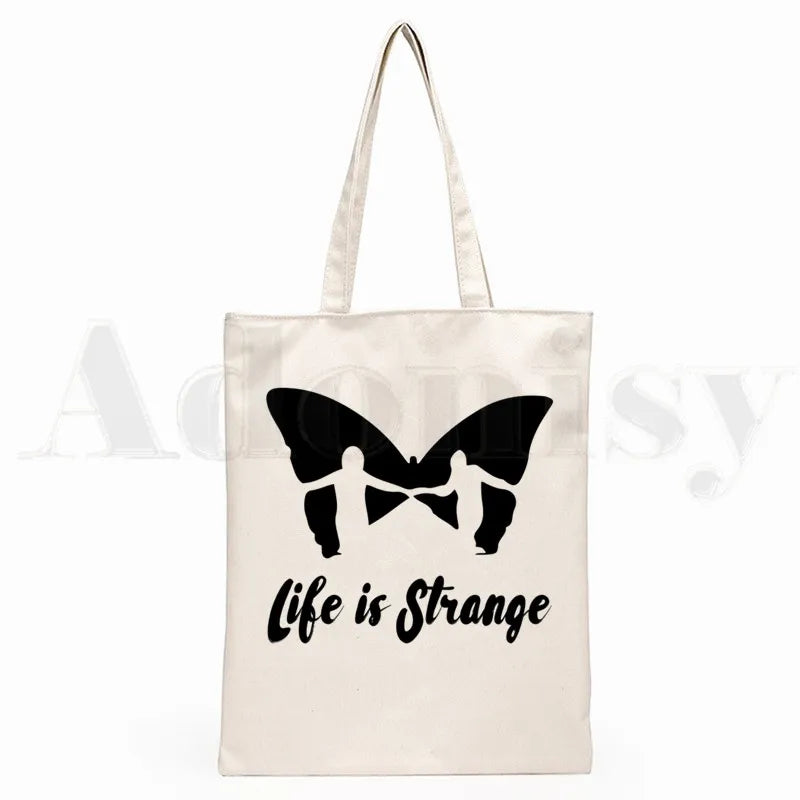 Life Is Strange Cartoon Print Shopping Bag Girls Casual Pack