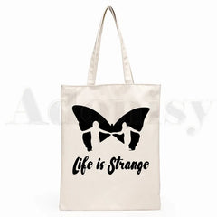 Life Is Strange Cartoon Print Shopping Bag Girls Casual Pack