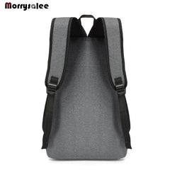 Light Laptop USB Backpack School Book Bag Casual Oxford Man Bag