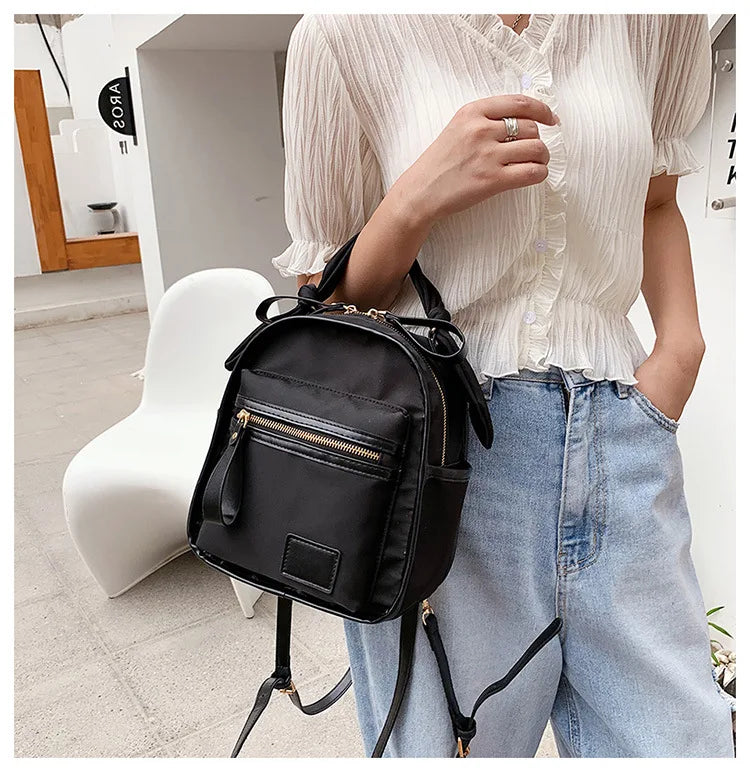 Light Oxford Cloth Women Backpack Travel Tote Bags Multifunctional