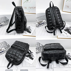 Light Space Down Women's Backpack Laptop Bags Casual Female School Backpack