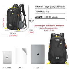Light Travel Backpack Outdoor Waterproof 25L Camping Hike Rucksack