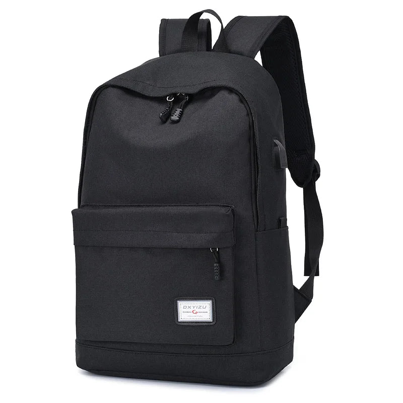 USB Charging Backpack Men Casual College School Bags Notebook Backpacks Canvas M