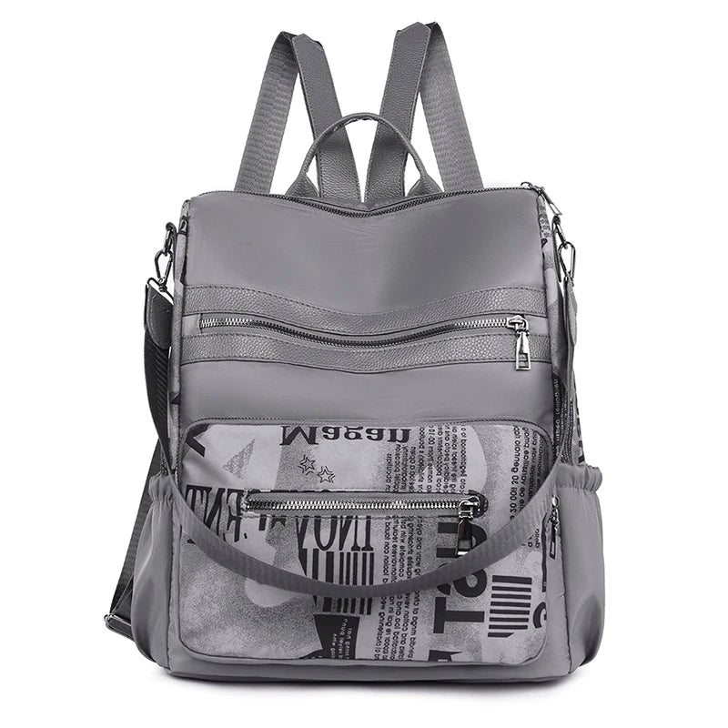 Durable Oxford Cloth Backpack Soft Water Repellent School Bags