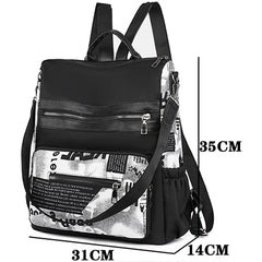 Durable Oxford Cloth Backpack Lightweight Large Capacity Water Repellent