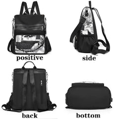 Durable Oxford Cloth Backpack Lightweight Large Capacity Water Repellent