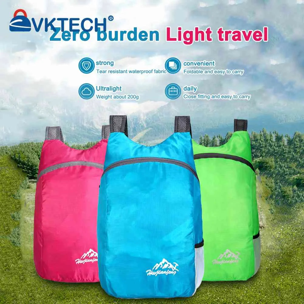 Foldable Waterproof Daypack Outdoor Travel Lightweight Backpack