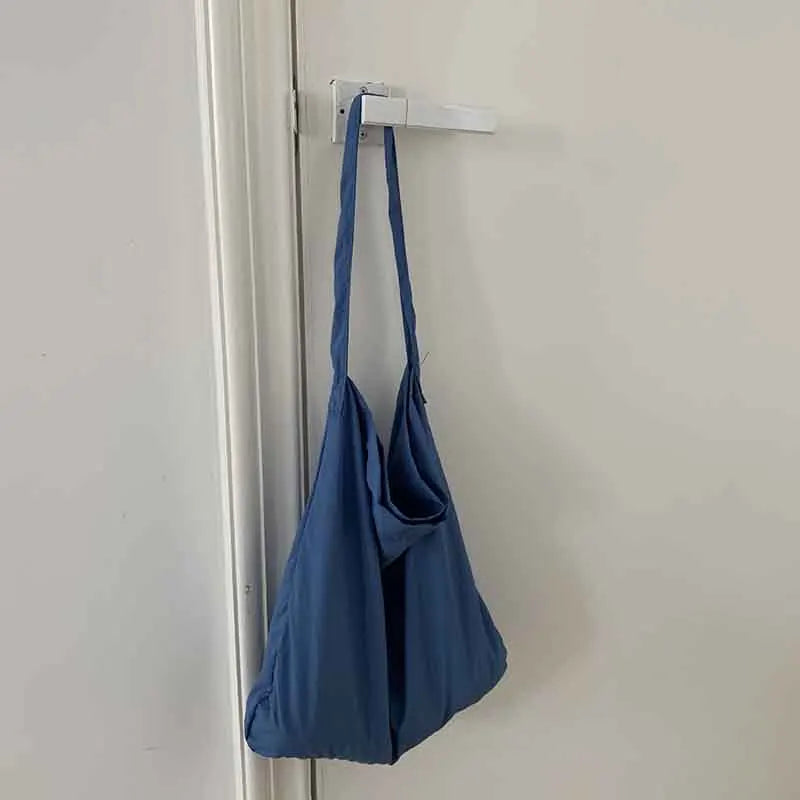 Canvas Women's Shopping Bag Casual Bucket Messenger Shoulder