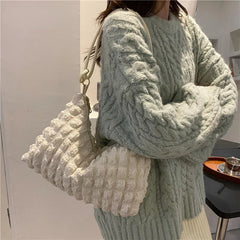 Soft Winter Tote Bag High-quality Armpit Bag for Women