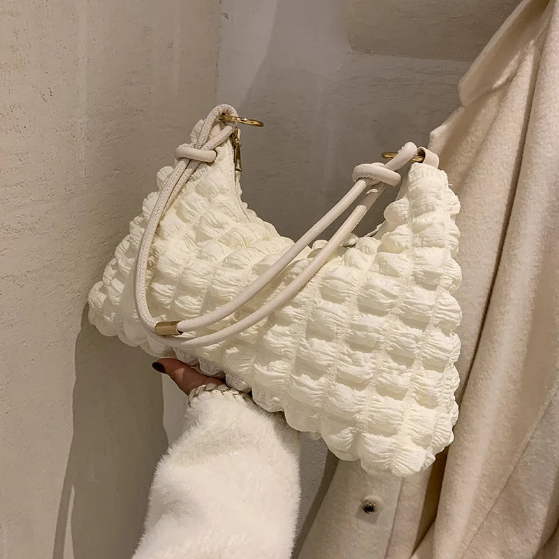 Soft Women's Handbag Winter Armpit Bag Shoulder Bag